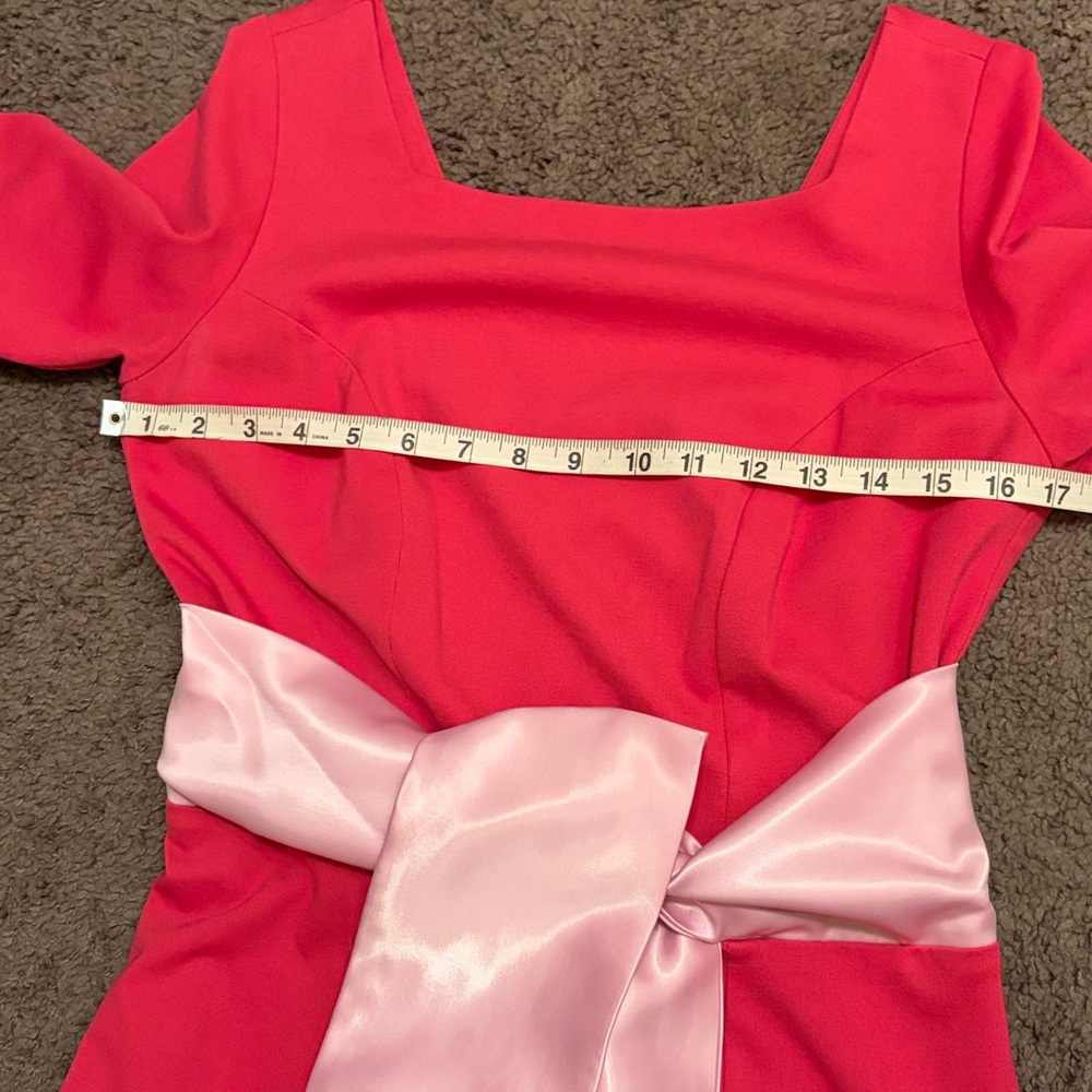 Pinup Couture Vibrant Pink Dress Size XL Stretch Princess Aurora Disney Dapper - Picture 9 of 13